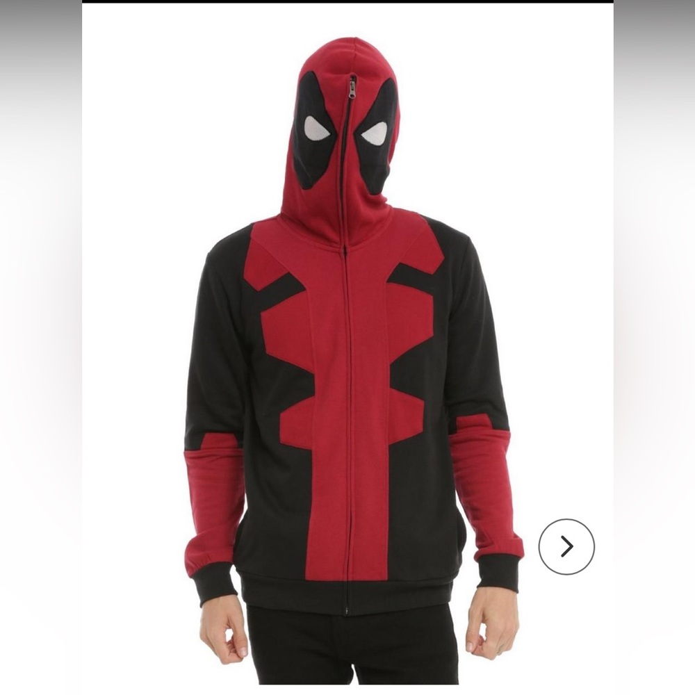 Marvel Deadpool Cosplay Full Zip Hoodie